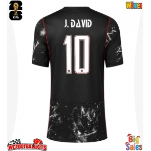Canada Jonathan David #10 Replica Away Stadium Shirt for Women World Cup 2026 Short Sleeve